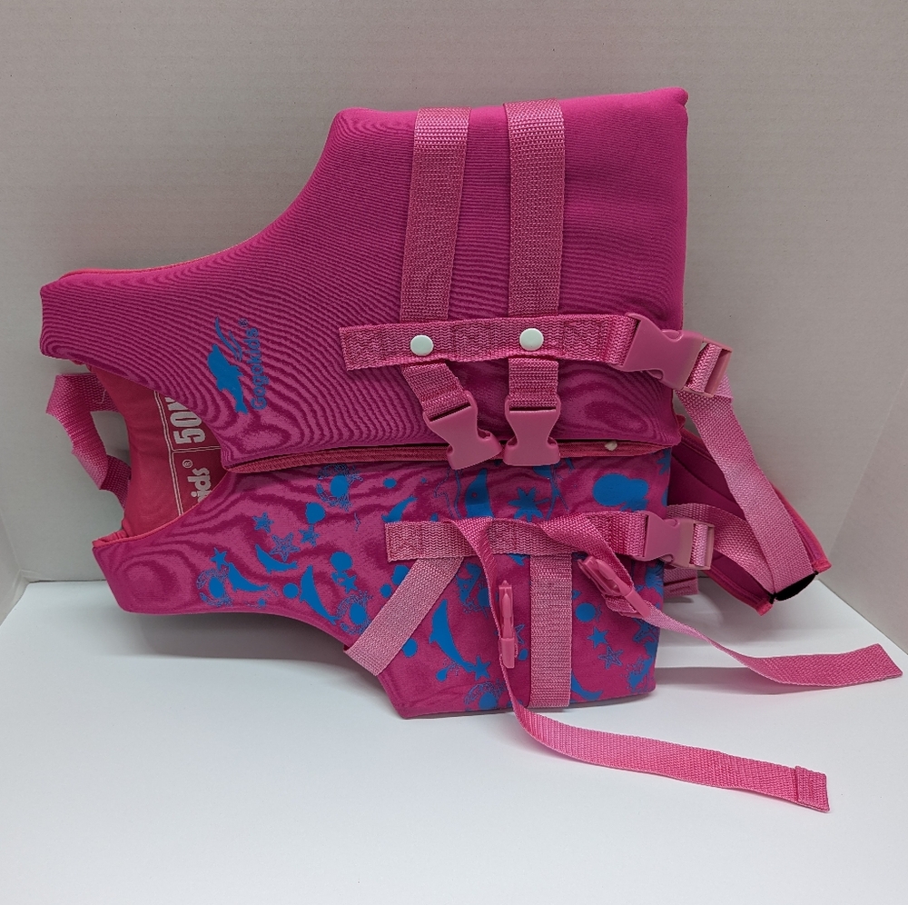 Children's Pink and Blue Life Vest (Never Used)